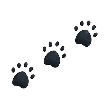 Animal tracks Illustrazione stock