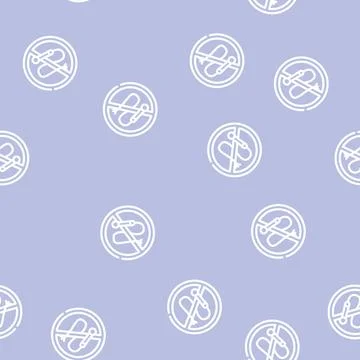 Animal training without whip line vector seamless pattern 스톡 일러스트