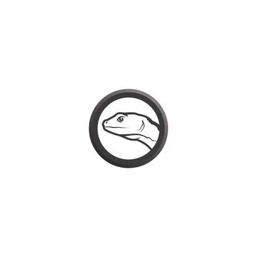 Animal vector lizard salamander gecko crocodile and reptiles design logo Stock Illustration