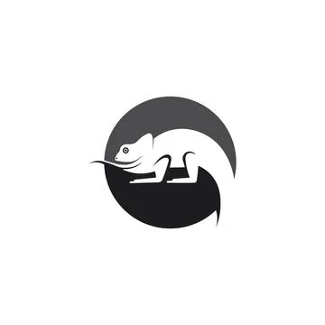 Animal vector lizard salamander gecko crocodile and reptiles design logo Illustrazione stock