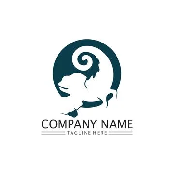 Animal vector lizard salamander gecko crocodile and reptiles design logo Stock Illustration