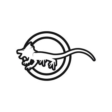 Animal vector lizard salamander gecko crocodile and reptiles design logo Stock Illustration