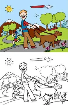 Animal walker Stock Illustration