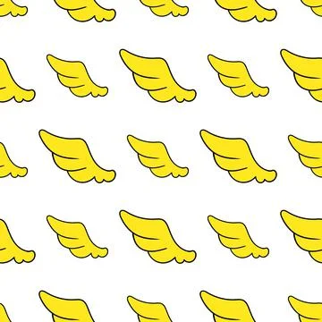 Animal wings seamless pattern textile print. repeat pattern background design イラスト素材