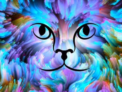 Animals of Color Stock Illustration