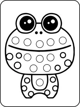 Animals Dot Markers Activity Pages Stock-Illustration