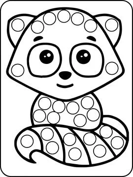 Animals Dot Markers Activity Pages Stock Illustration