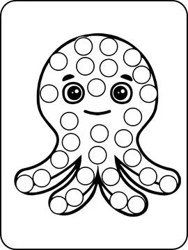 Animals Dot Markers Activity Pages Stock Illustration