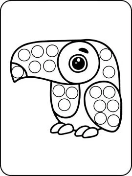 Animals Dot Markers Activity Pages Stock Illustration