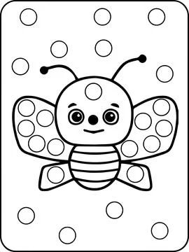 Animals Dot Markers Activity Pages Stock Illustration