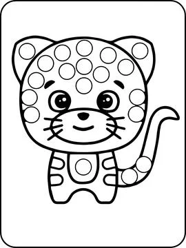 Animals Dot Markers Activity Pages Stock Illustration