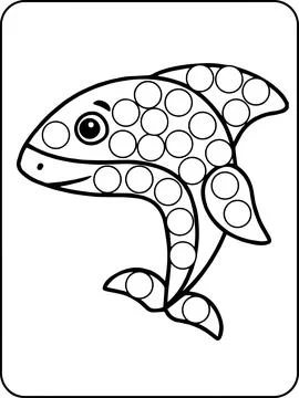Animals Dot Markers Activity Pages Stock Illustration