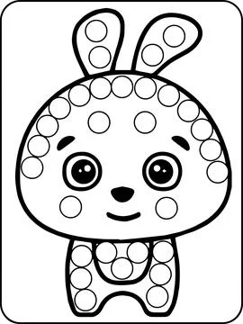 Animals Dot Markers Activity Pages Stock Illustration