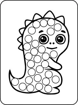 Animals Dot Markers Activity Pages Stock Illustration