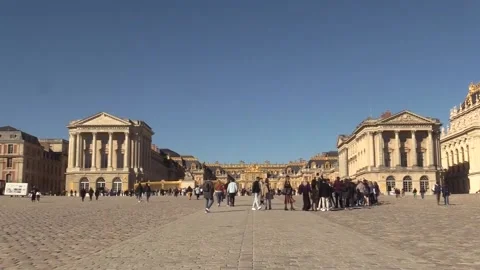 Animals return to the Palace of Versailles, París, FR - 16 Oct 2021 Stock Footage 204066185