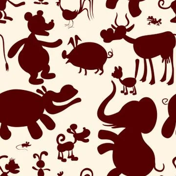 Animals. Seamless pattern Stock-Illustration