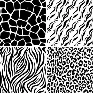 Animals Seamless Pattern Stock Illustration