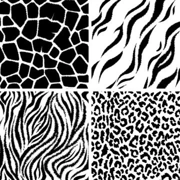 Animals Seamless Pattern Stock Illustration