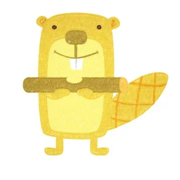 Animals set - beaver Stock Illustration