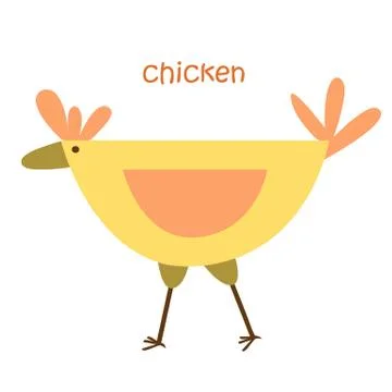 Animals set - chicken Stock Illustration