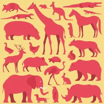 Animals set Stock Illustration