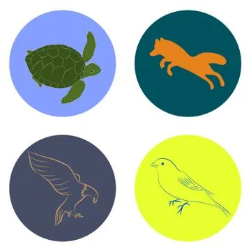 Animals signs Stock Illustration