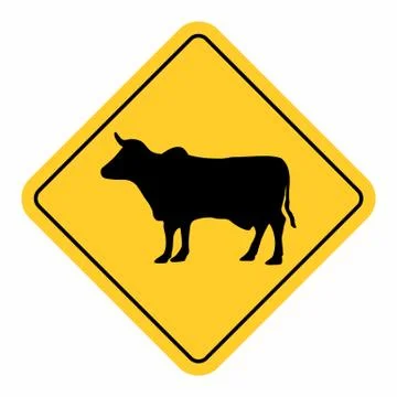 Animals traffic sign Stock Illustration