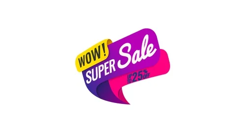 AnimaSale banner with special offer. Stock Footage 99355707