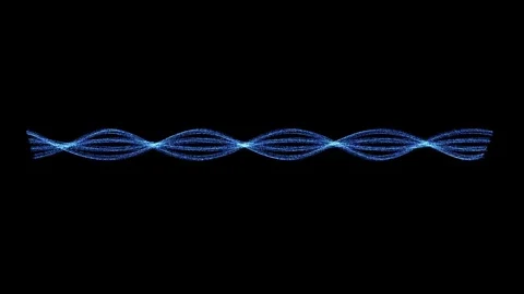 Animate DNA helix strand loop. Science technology bio genetics and medicine. Video stock 83347927