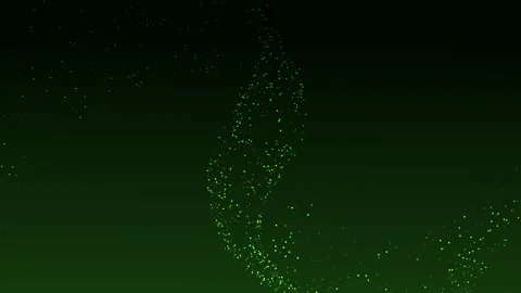 Animate green tech background combination motion abstract particle Video stock 299880686