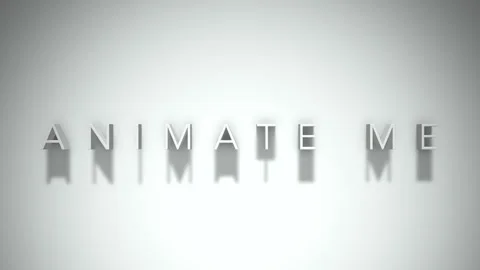 animate me 3D title animation with shado... | Stock Video | Pond5