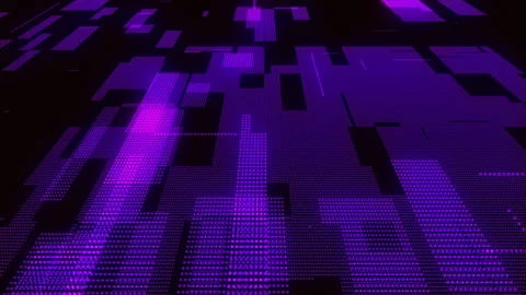 Animate Particle Grid, abstract data Stock Footage 245059201