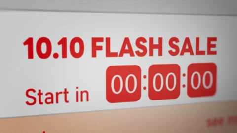 Animated 10.10 Flash Sale Countdown Stock Footage 248151162