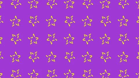 Animated 2d background.Video pattern simple Loop Small stars spin on pastel Illustrazione stock