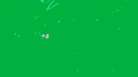 Animated 2d character sparkles twinkling stars glitter and green screen. 動画素材 310122669