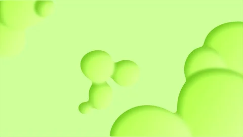 Animated 2d light green color jelly bubbles on light green background Stock Footage 199373400