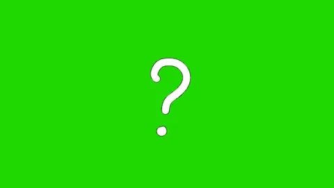 Animated 2D Question Mark Icon Loop Stock Footage 343800644