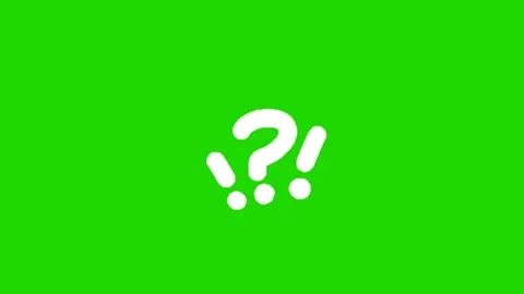 Animated 2D Question Mark Icon Loop Stock Footage 343800649