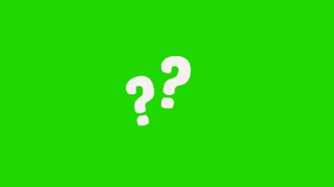 Animated 2D Question Mark Icon Loop Stock Footage 343800653