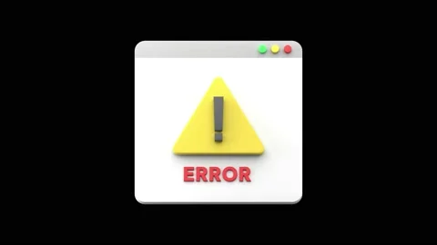 Animated 3d alert website notification icon. Stock Footage 162890325