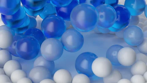 Animated 3d background. Transformation and disappearing of particles. Stock Footage 276891732