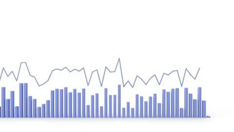 Animated 3D Blue Bar Chart Loop – Business and Data Visualization Stock Footage 315661223