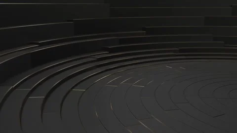 Animated 3D circles background. Stock Footage 339285714