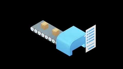 Conveyor Icon Stock Footage ~ Royalty Free Stock Videos | Pond5