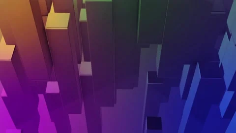 Animated 3D cubes, ideal as a background for an intro or presentation Stock Footage 136126079