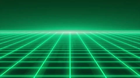 Animated 3d dark green Moving Square grid technology background Stock Footage 199371237