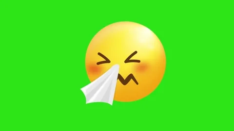 Animated 3D Emoji Face Icon with Expressive Emotion for Digital Communication Stock Footage 345930988