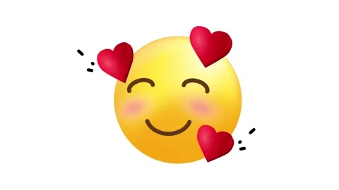 Animated 3D Emoji Icon Character Expressing Emotion for Social Media Content Stock Footage 345930913