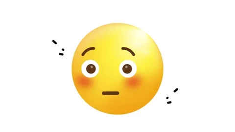 Animated 3D Emoji Icon Expressing Happiness and Positive Emotion for Messaging Stock Footage 345930941