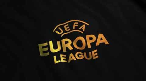 Animated 3d flag for UEFA. Motion. Stylish 3d flag for sports competitions or Stock Illustration